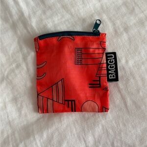Tiny OG BAGGU x Mociun neon orange nylon zip pouch